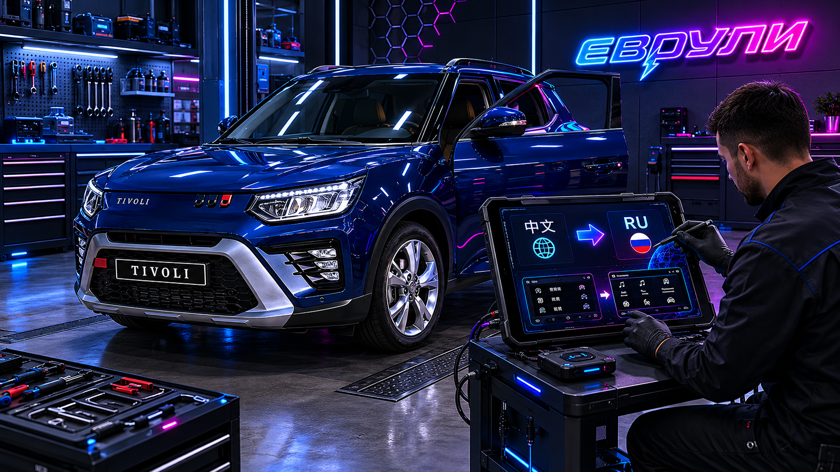Русификация SsangYong Tivoli