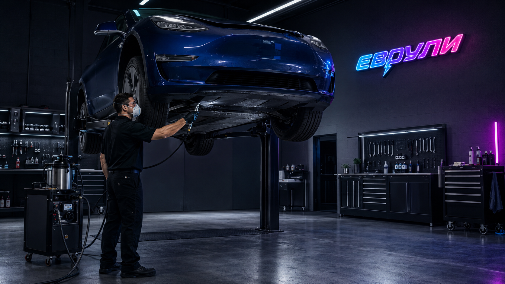 Антикоррозийная обработка Tesla